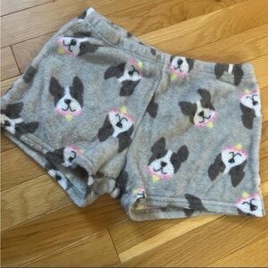 Falls Creek Fleece Dog Pattern Shorts